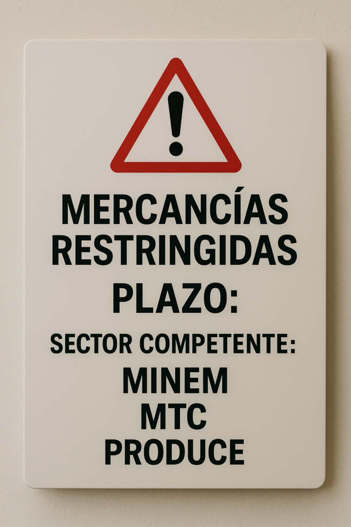 Mercancías Restringidas Plazo Admisión Temporal para reexportación en el mismo estado
