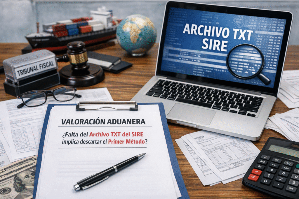 Valor en Aduanas
TXT en la valoración
Información contable