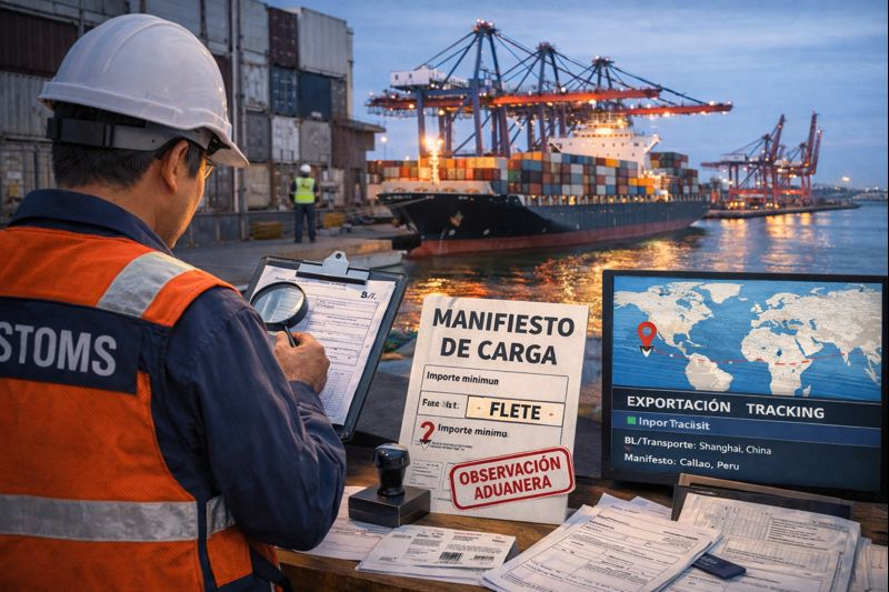 Manifiesto de carga
Exportación
Flete